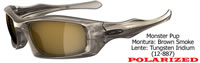 Oakley Monster Pup Brown Smoke/Tungsten Iridium (12-887)